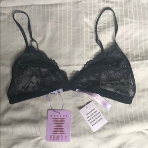 Savage X Fenty NWT Floral Lace Triangle Bralette